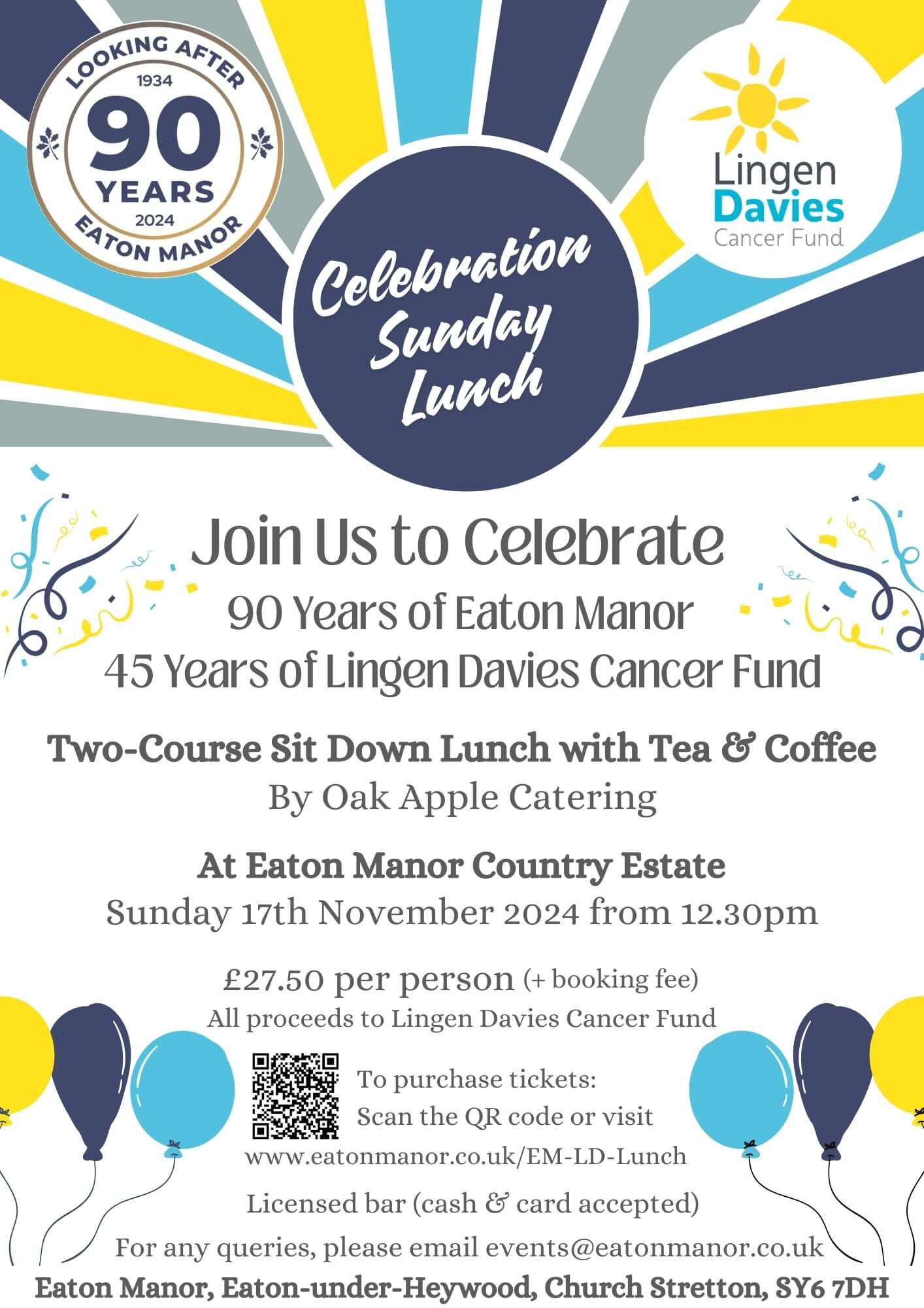 EMLD Birthday Sunday Lunch Flyer